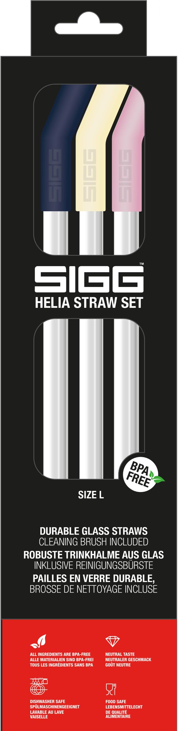 Set de paie de sticla SIGG Helia (4 piese), Set