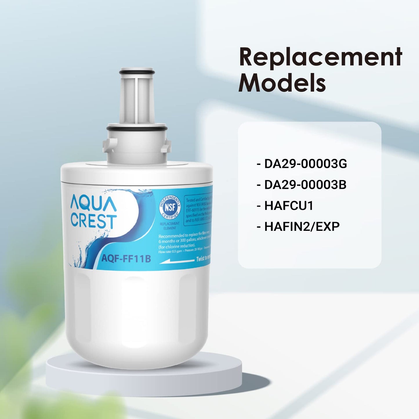 Filtru de apa pentru frigider AQUACREST DA29-00003G, compatibil cu Samsung®