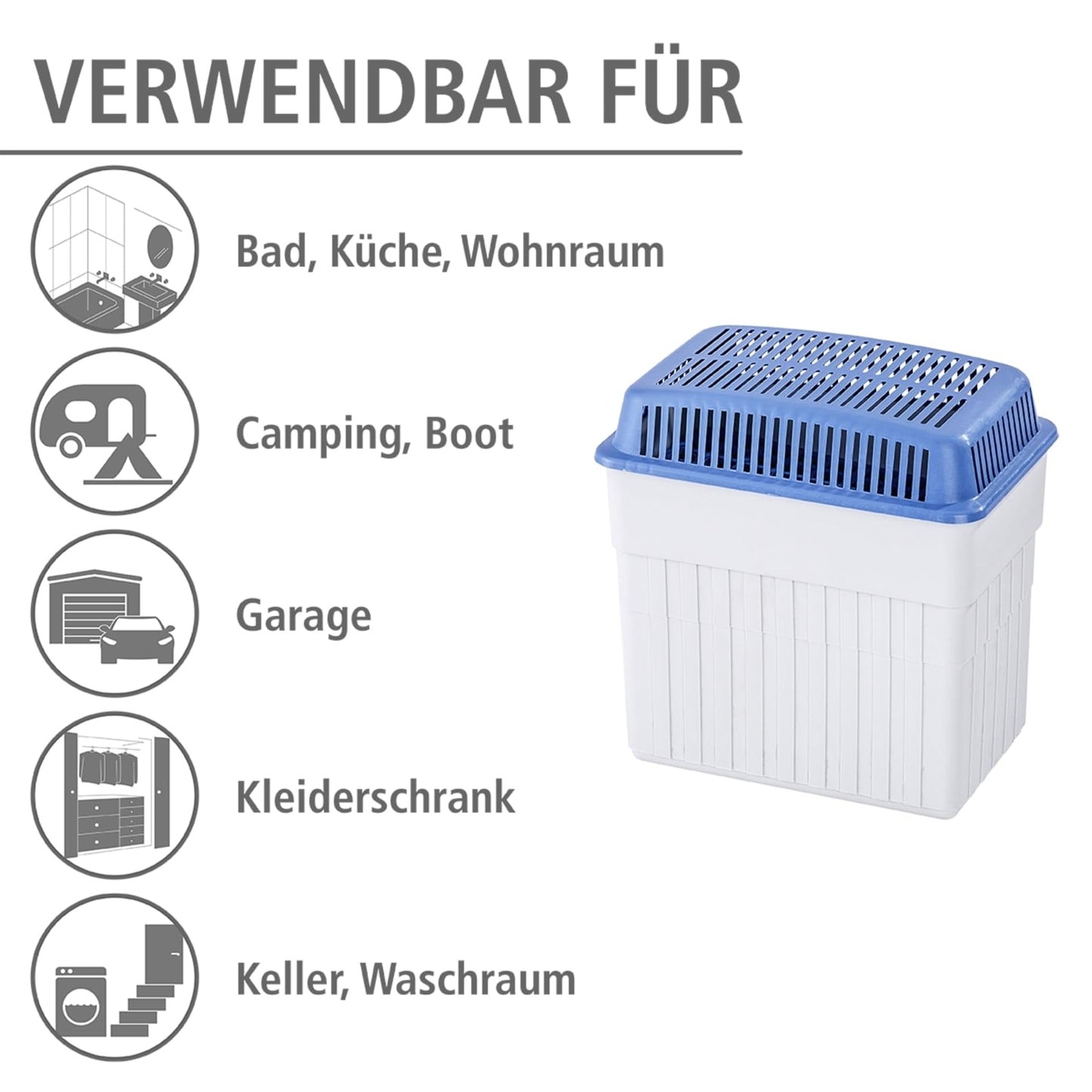 WENKO Dezumidificator de camera cu bloc de granule de 2