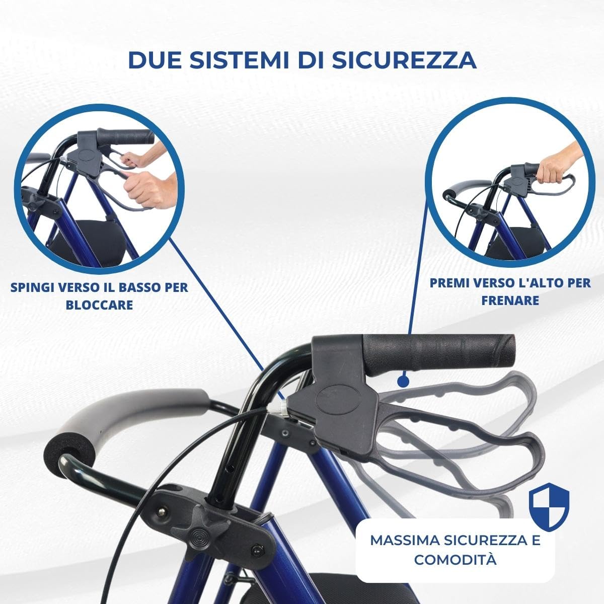 Mobiclinic®, Walker pentru varstnici, pliabil, uso