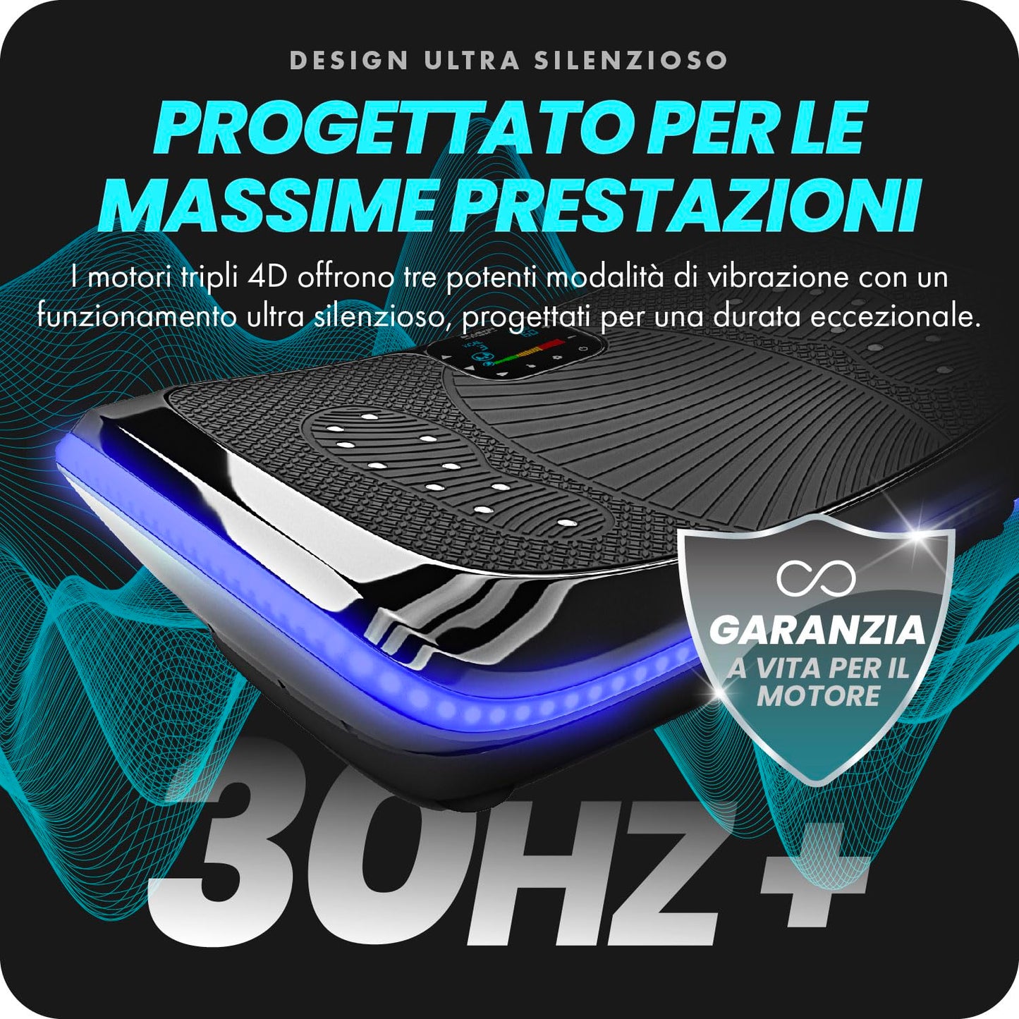 Platforma de vibratii si oscilatii Bluefin Fitness 4D | Putern