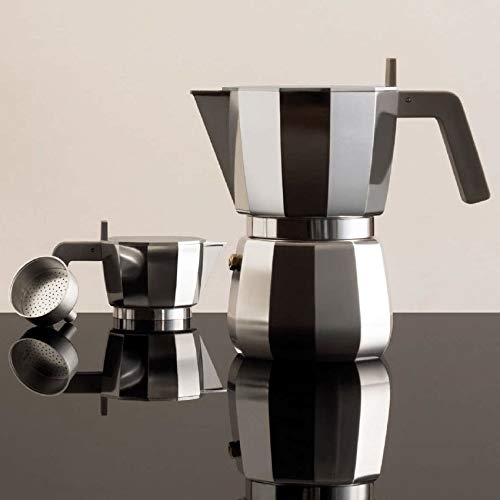 Aparat de cafea Espresso Alessi, Aluminiu, 3 cesti