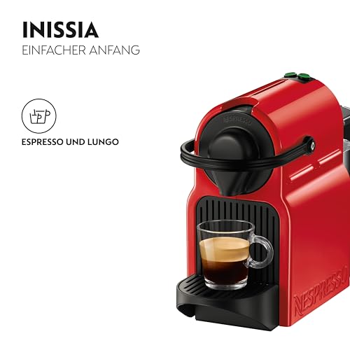 Aparat cu capsule Nespresso Inissia XN1005 de la Krups | Roșu cireș