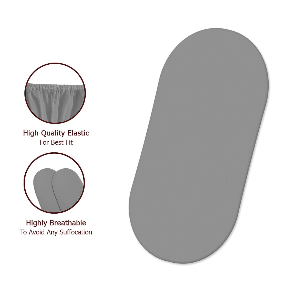 4 x Cearsafuri cu ajustari pentru cosulete pentru bebelusi (75