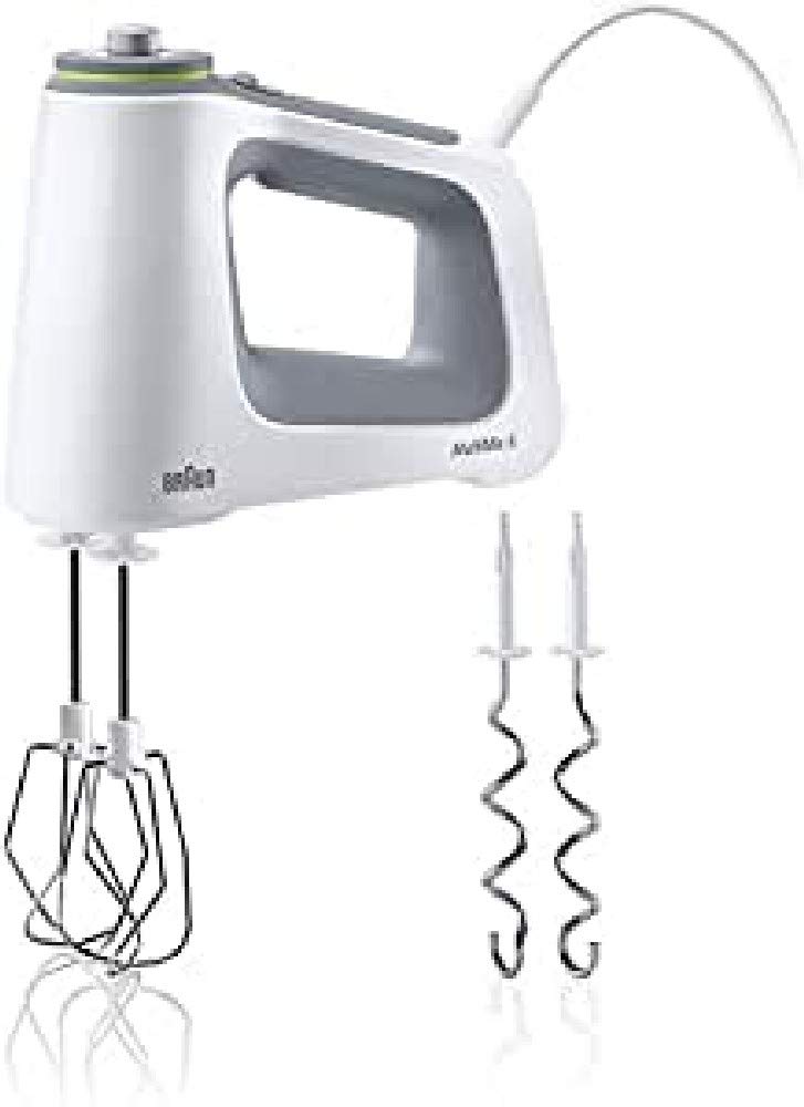 Mixer de mână Braun Household HM5100WH, alb/gri