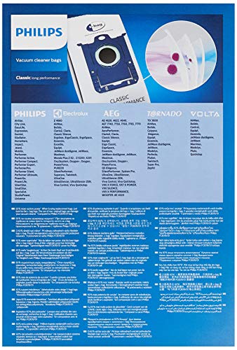 Philips Suction FC8021/03 Pachet de 4 saci pentru aspirator, de