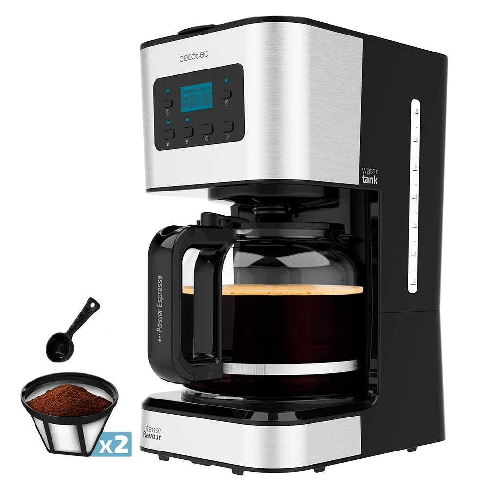 Cafetiera programabila Cecotec Coffee 66 Smart Plus 980 W, Capacitate 12 Cafele,