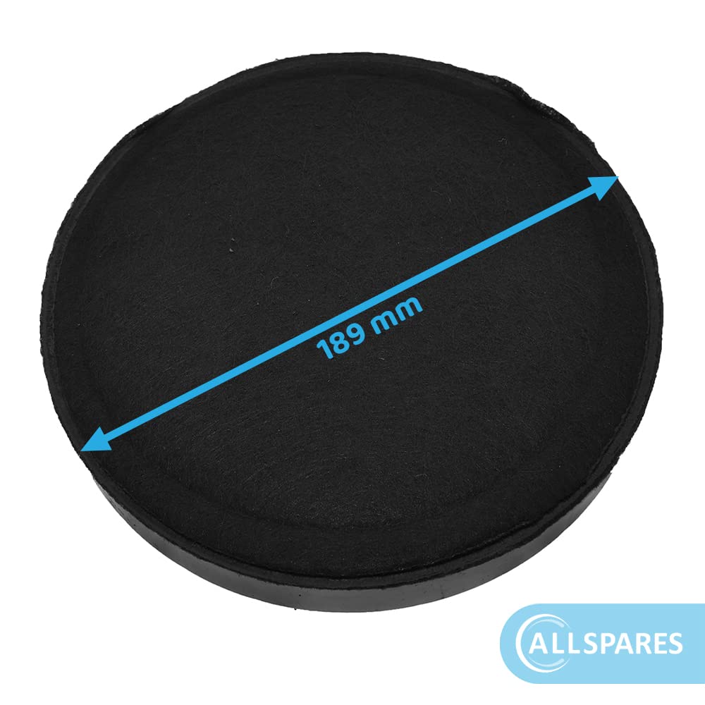 Filtru de carbune activ AllSpares (x2) pentru hote aspiratoare potrivite