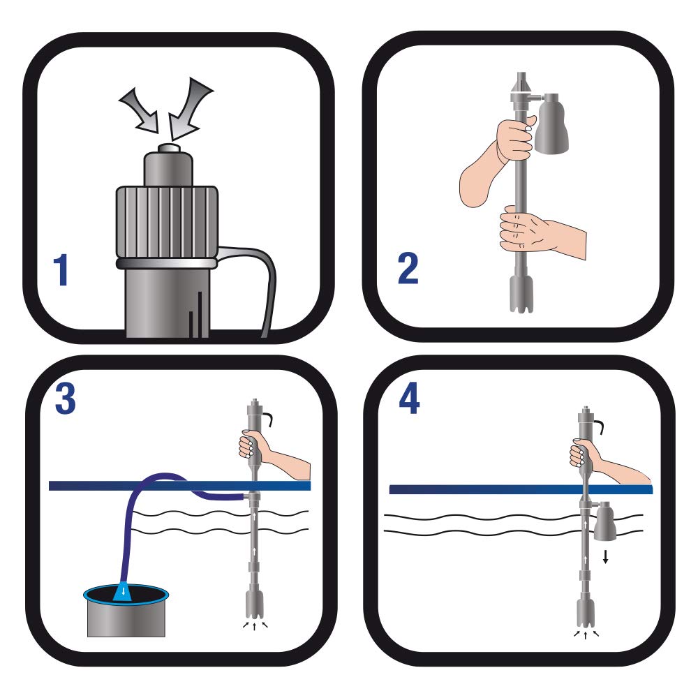 Wave Amtra Handy - Curatator de acvariu cu baterii, set