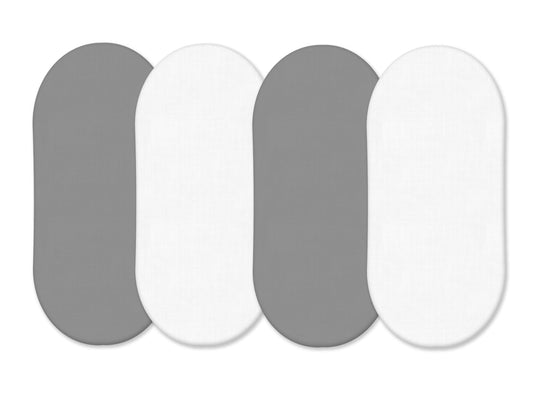 4 x Cearsafuri cu ajustari pentru cosulete pentru bebelusi (75