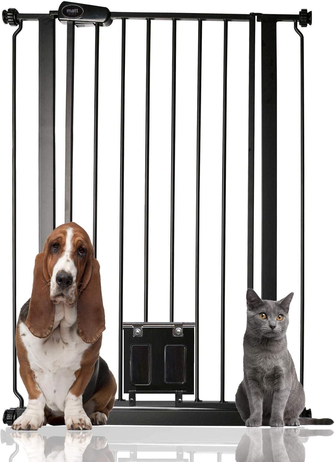 Poarta de siguranta pentru animale Bettacare cu clapa pentru pisici