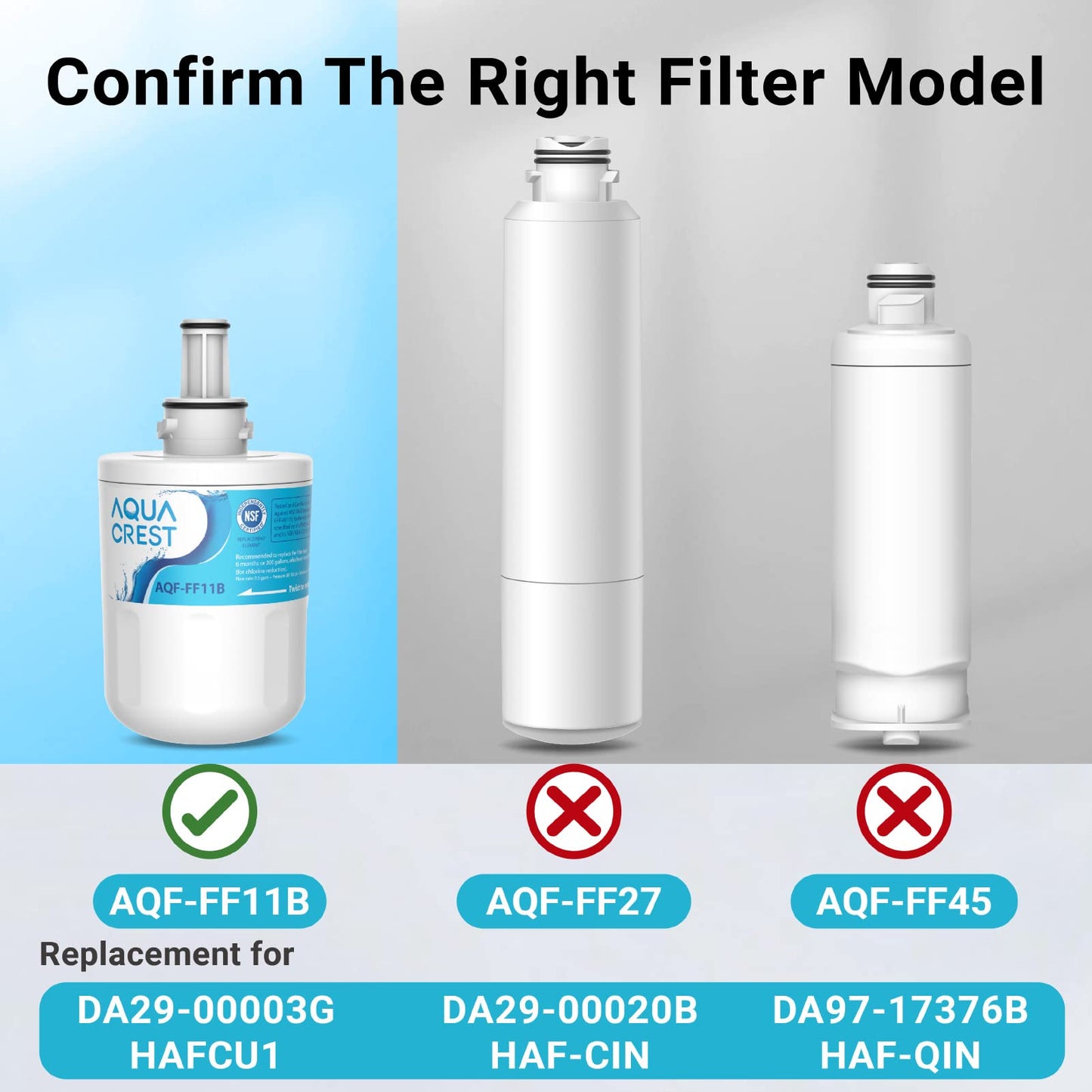 Filtru de apa pentru frigider AQUACREST DA29-00003G, compatibil cu Samsung®