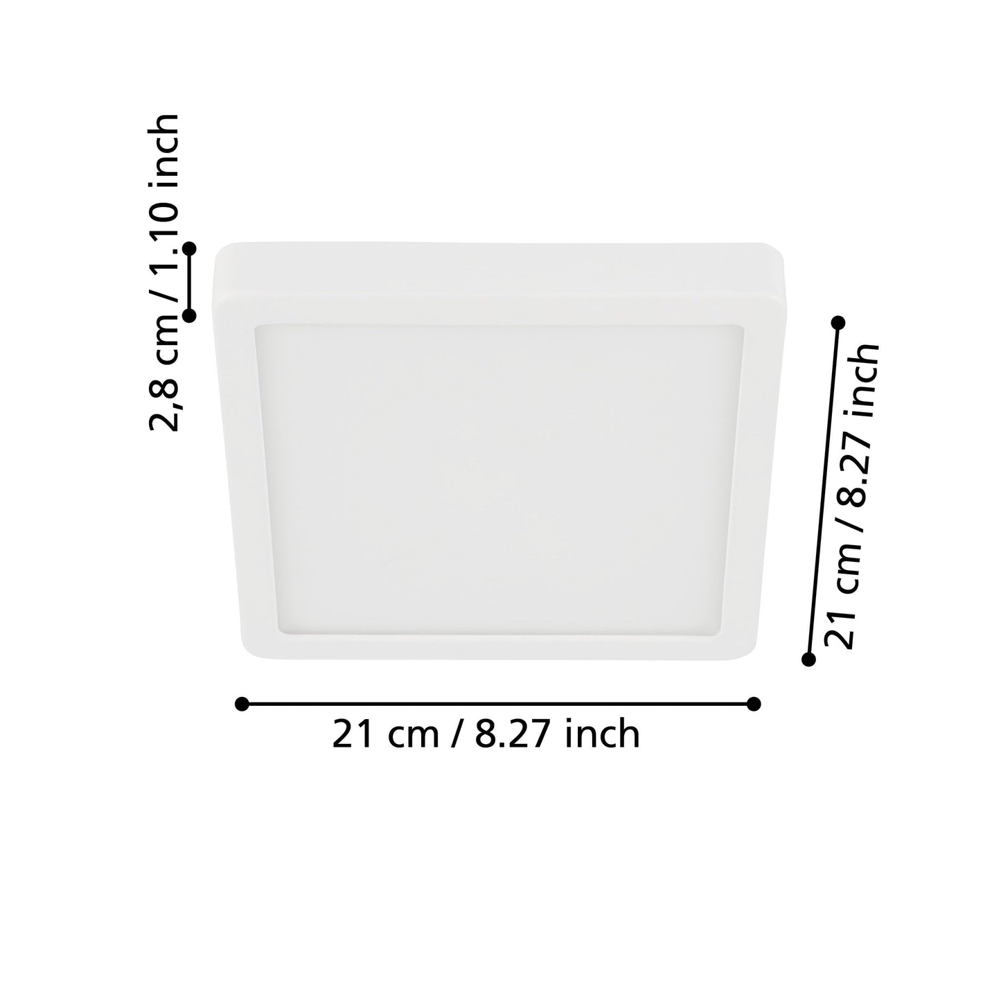 Lampa de tavan LED EGLO Fueva 5, L x l