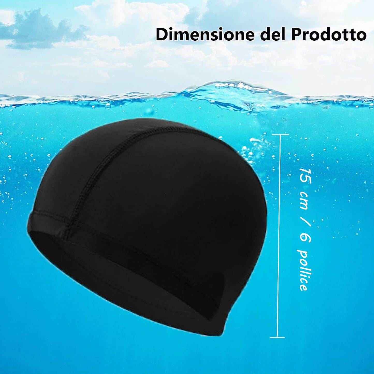 2 bucati casca de inot unisex pentru femei si barbati