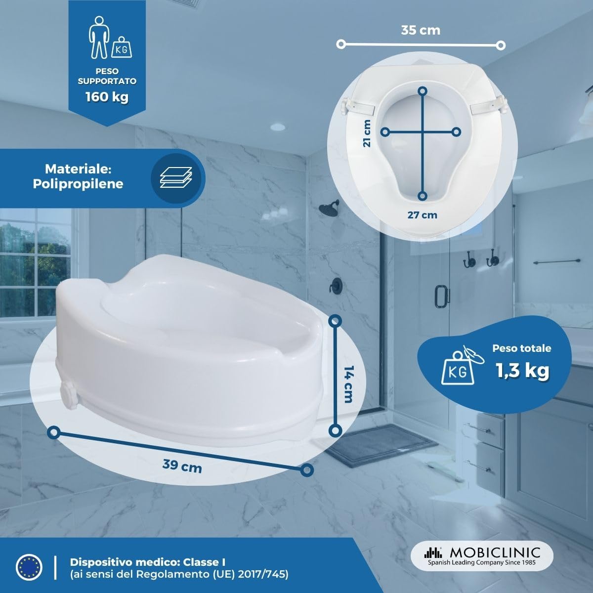 Mobiclinic, Ridicator scaun toaleta pentru batrani