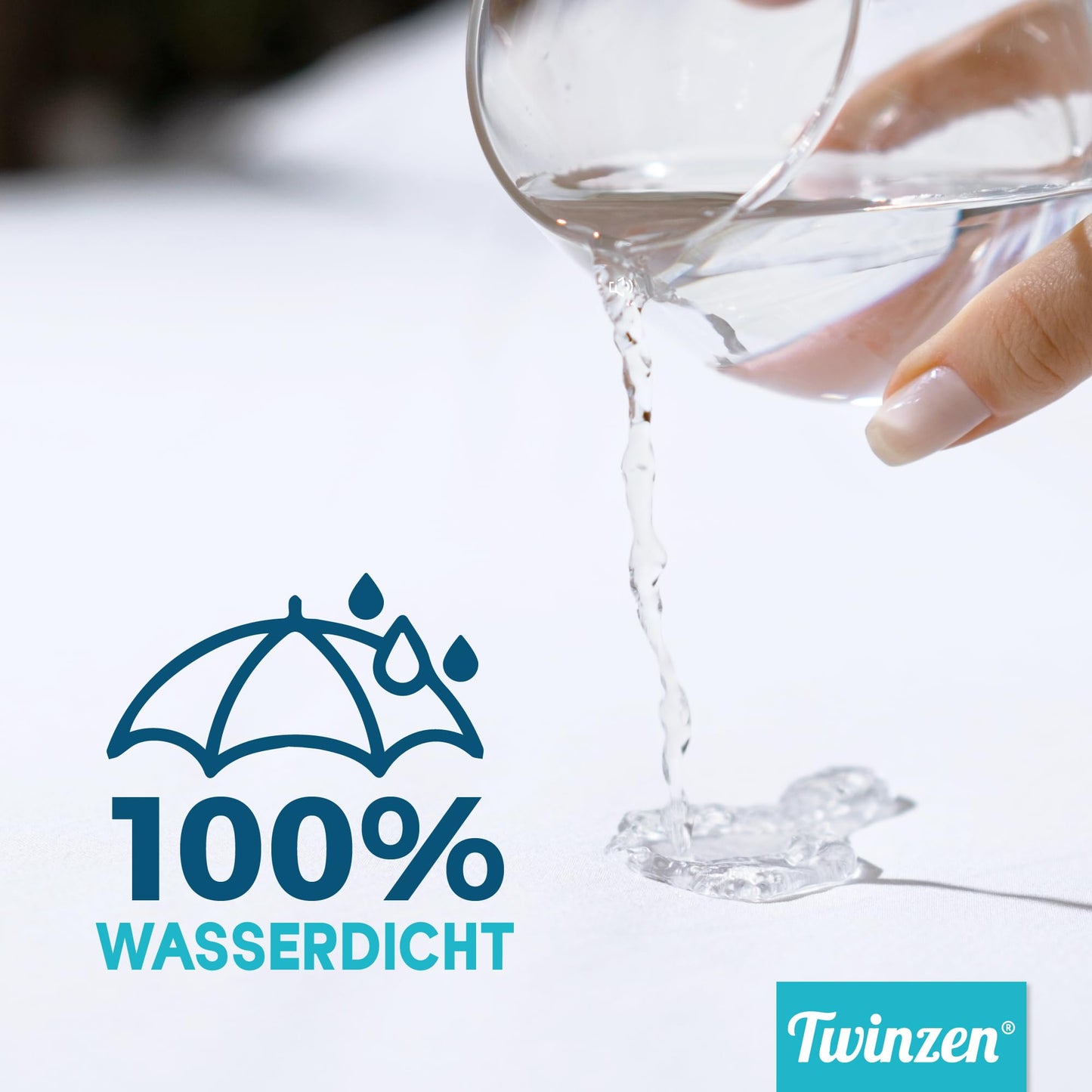 Twinzen - Protectie saltea 160x200 cm - Protectie impermeabila si