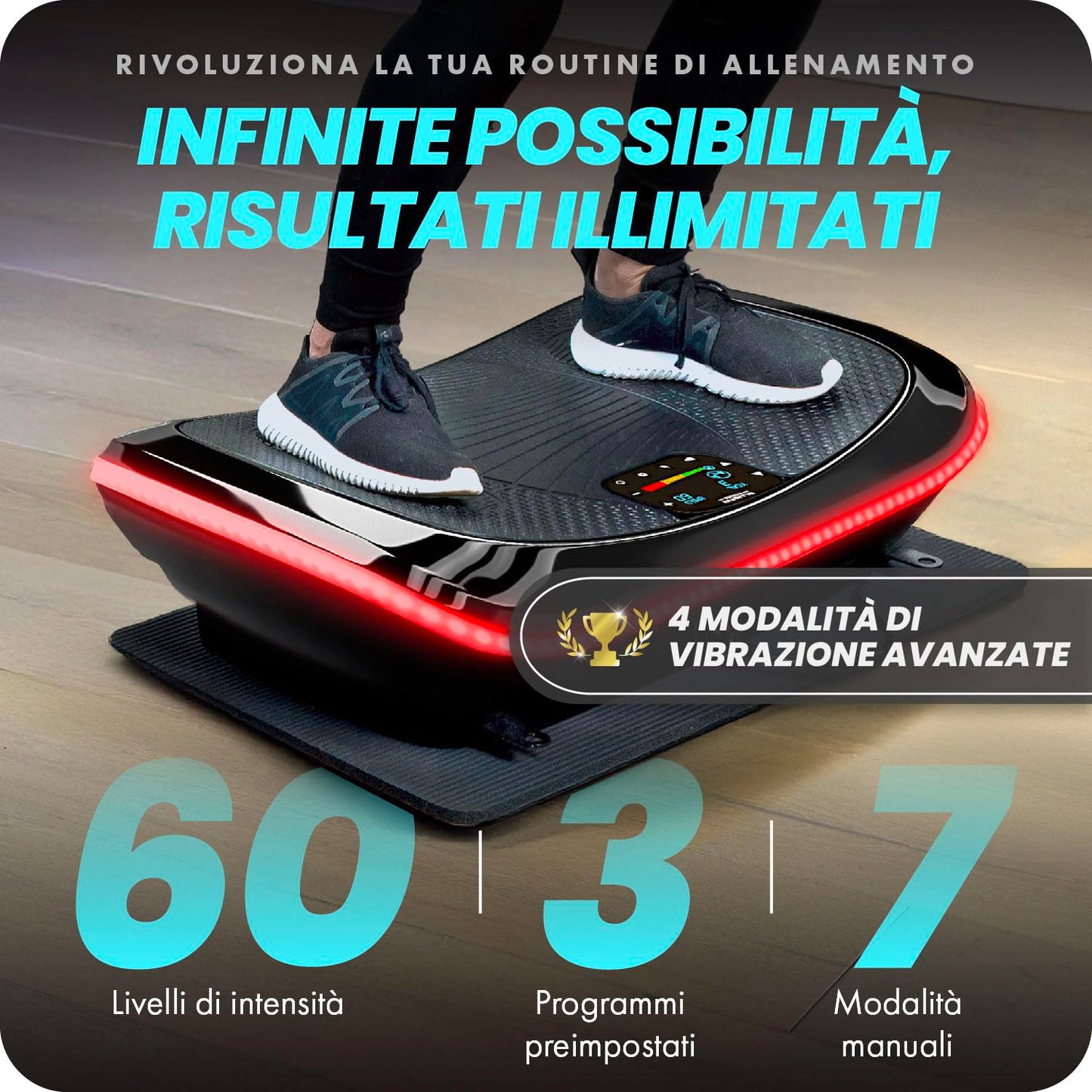 Platforma de vibratii si oscilatii Bluefin Fitness 4D | Putern