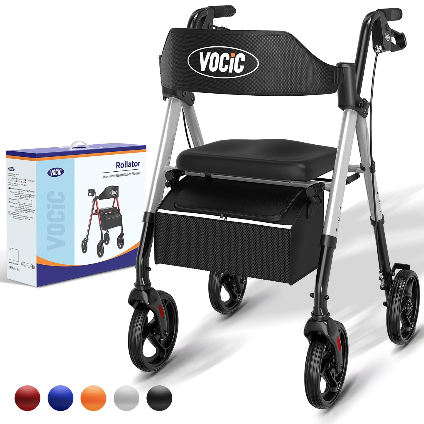 VOCIC Trombator cu 4 roti pentru varstnici, Premer