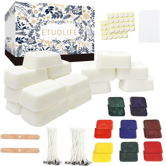 Kit DIY pentru confectionarea lumanarilor ETUOLIFE, pentru adulti, ceara de