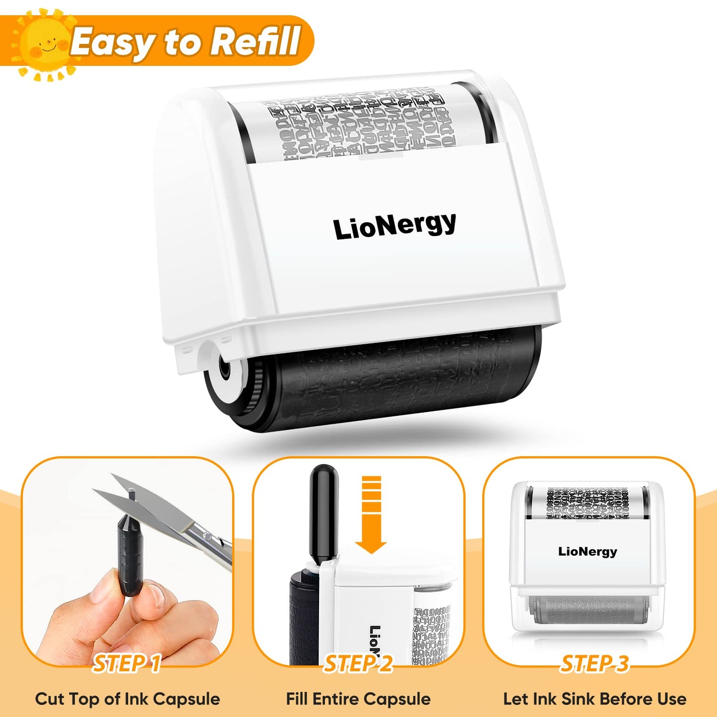 stampila cu rola de protectie a identitatii LioNergy 1,5 inchi