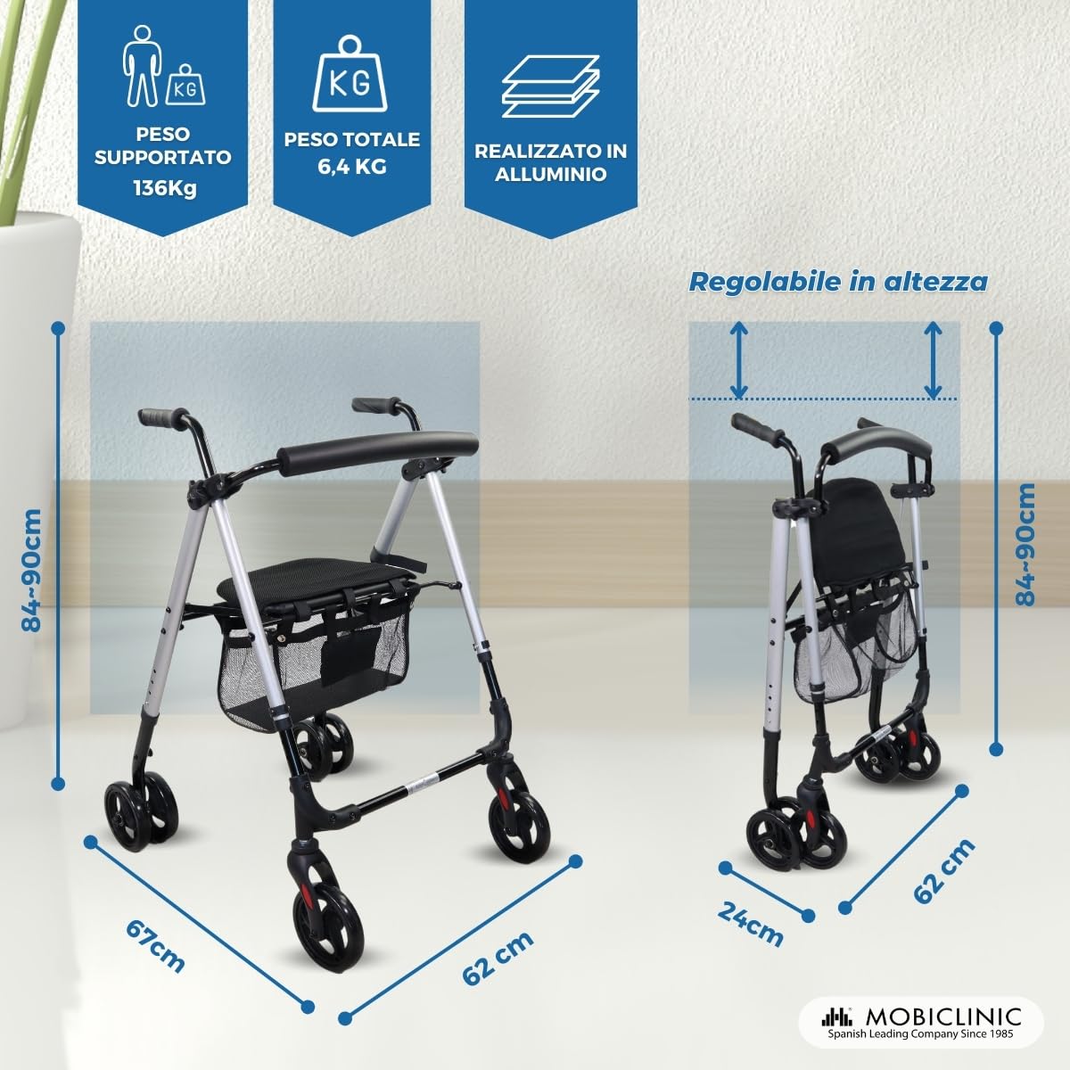 Mobiclinic®, Trombator pentru adulti, Pliabil, Uso