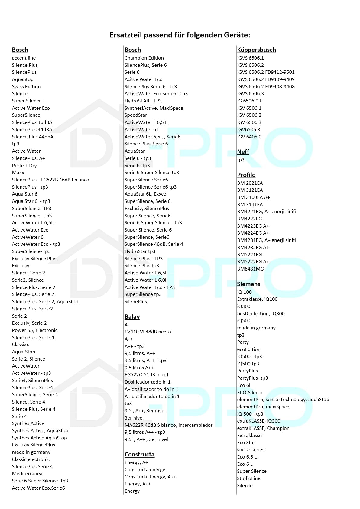 DL-pro Cos inferior pentru Bosch Siemens 668360 668360 23 spini