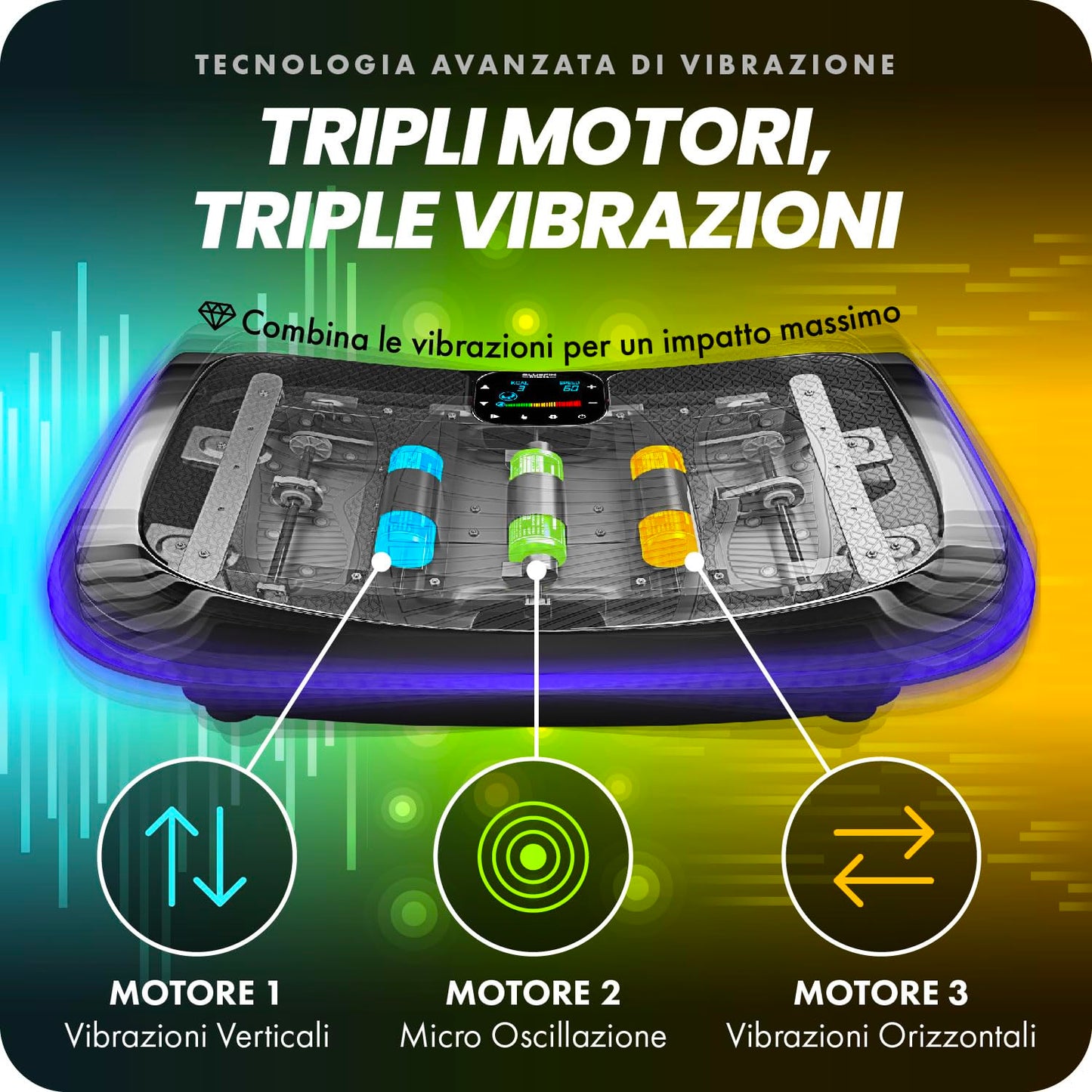 Platforma de vibratii si oscilatii Bluefin Fitness 4D | Putern