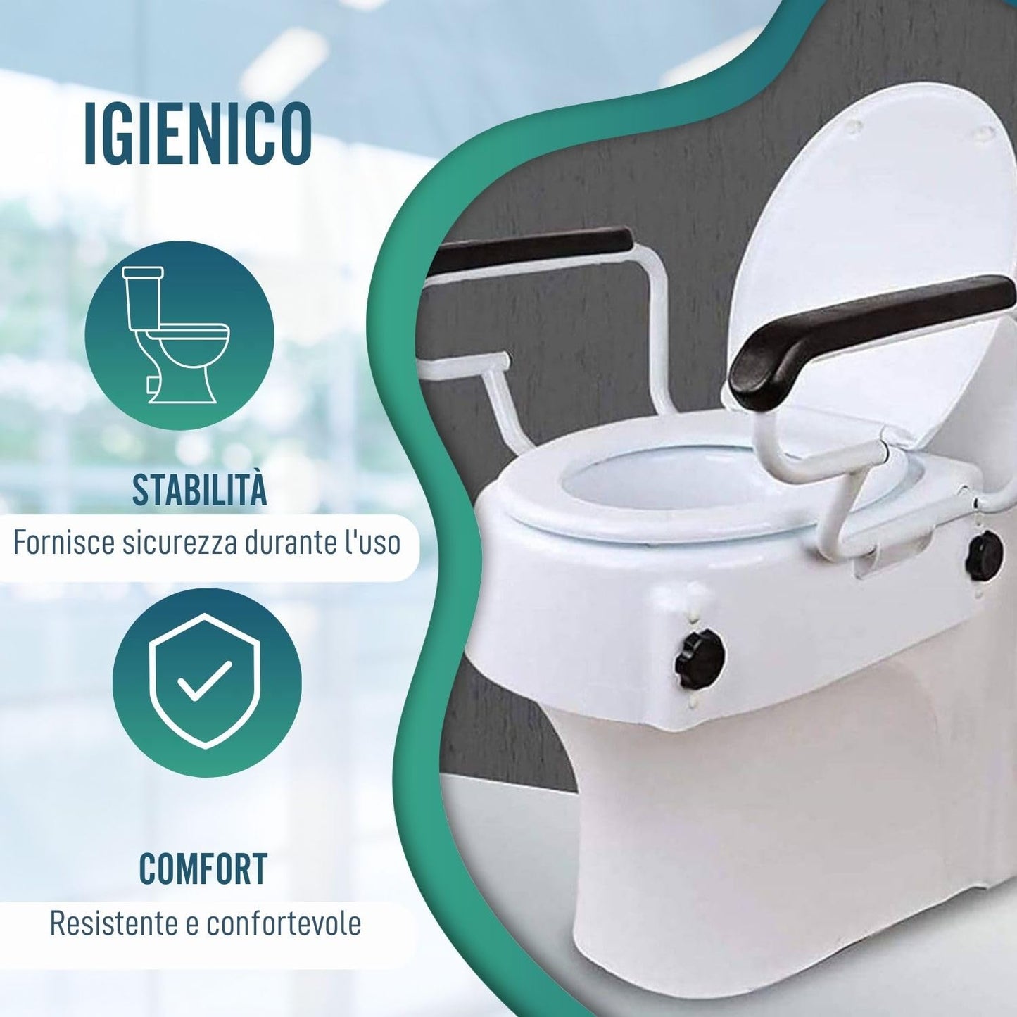 inaltator pentru scaun de toaleta inclinabil OrtoP