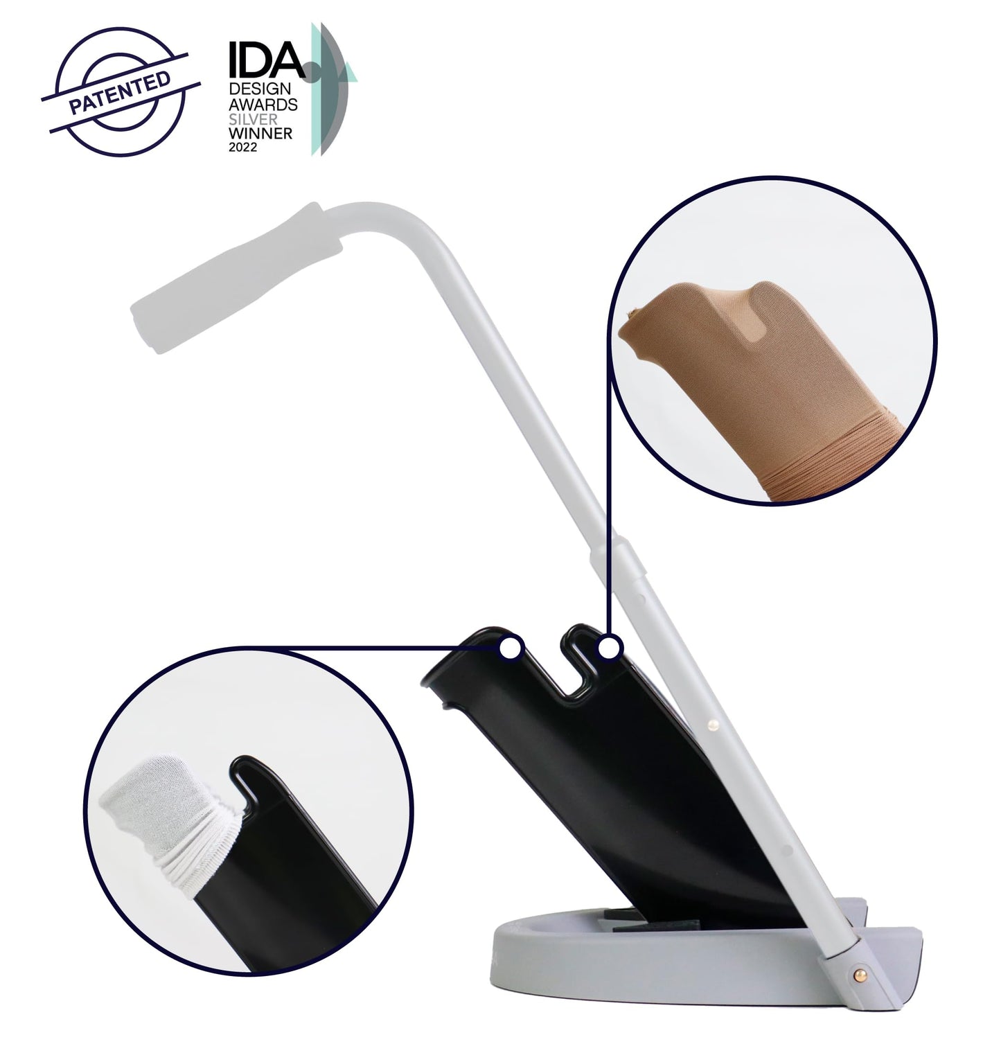 KMINA - Inserator de ciorapi de compresie si extra