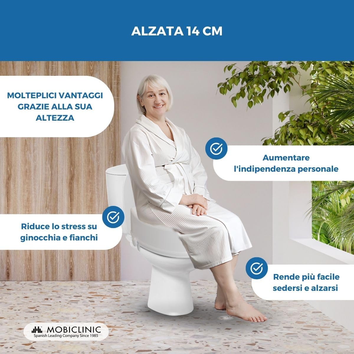 Mobiclinic, Ridicator scaun toaleta pentru batrani