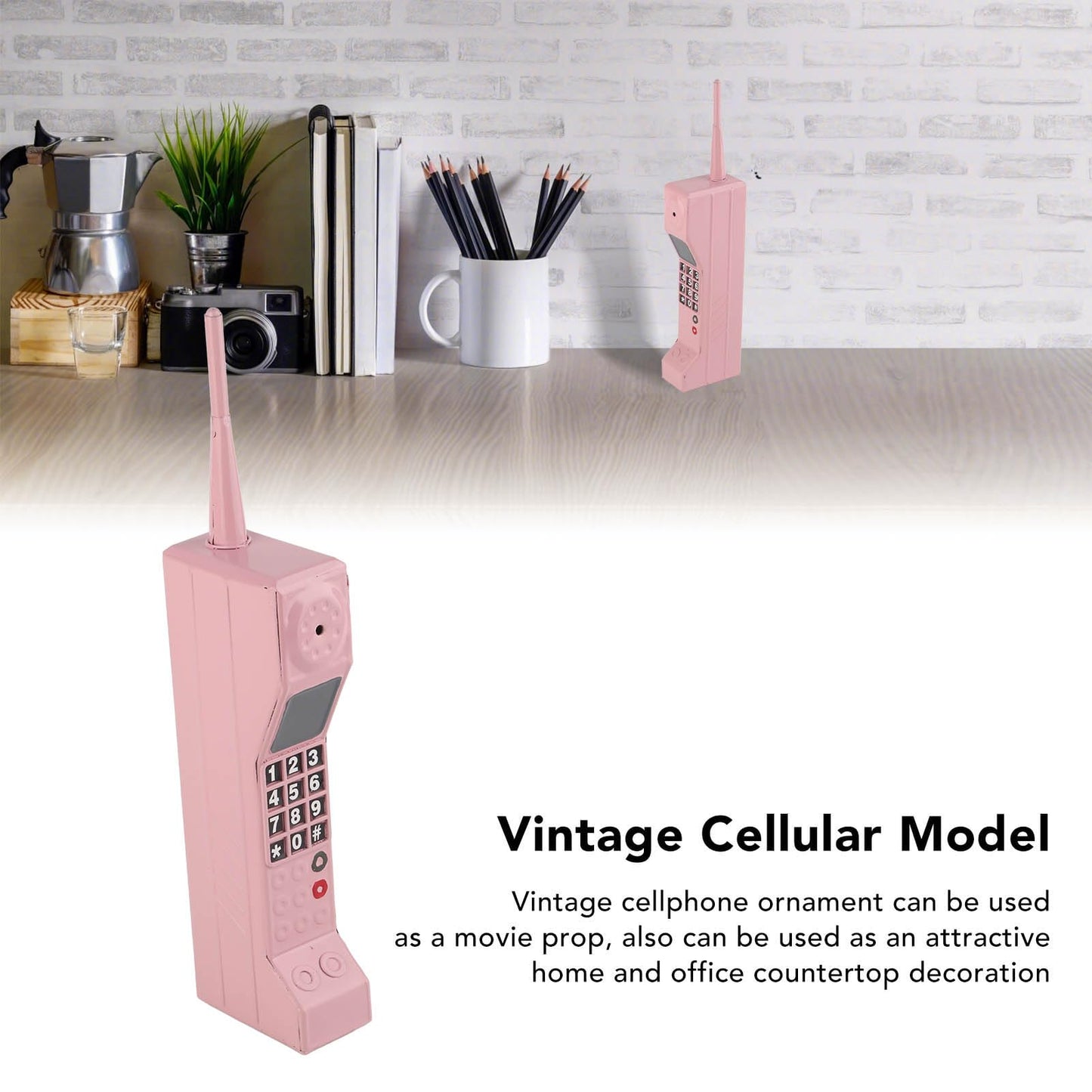Ornament telefon mobil din caramida Focket, telefon mobil vintage din