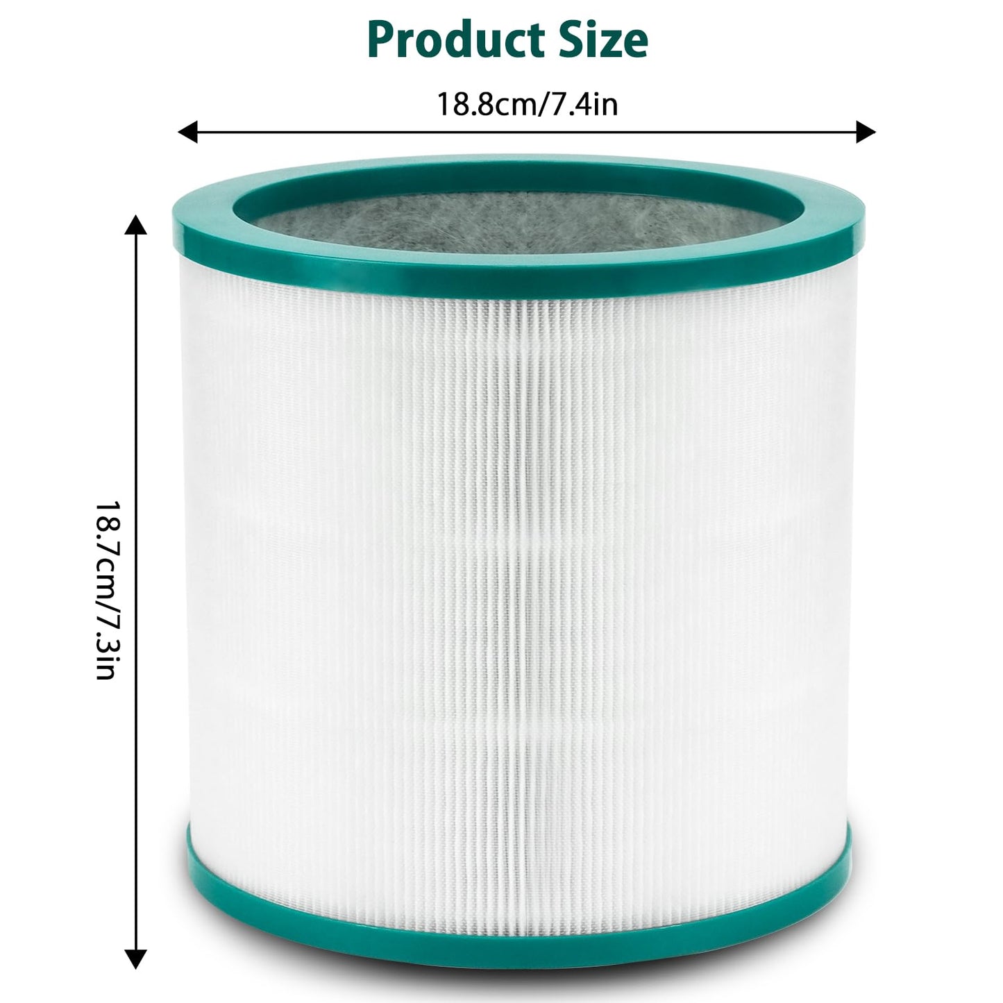 iAmoy Filtru HEPA de inlocuire Carbon activat compatibil cu purificatorul