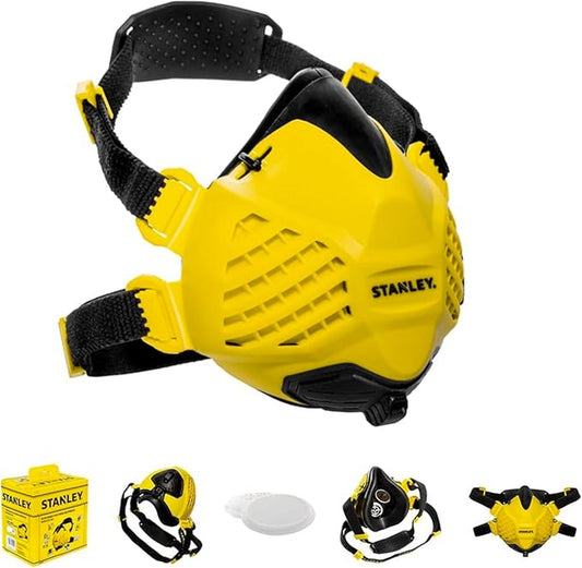 Respirator STANLEY P3, masca de praf reutilizabila cu tehnologie de