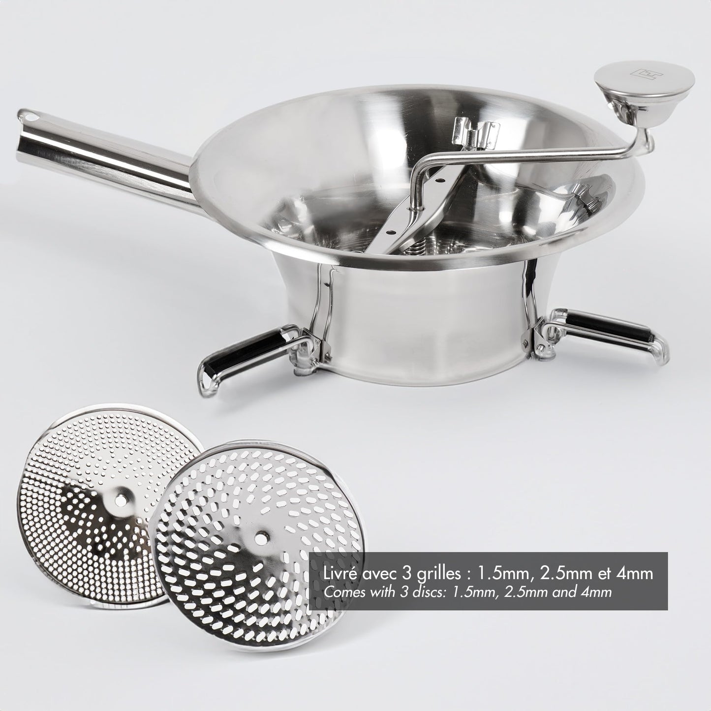 LA BONNE GRAINE - Moulin passe-légumes Ø 24 cm inox