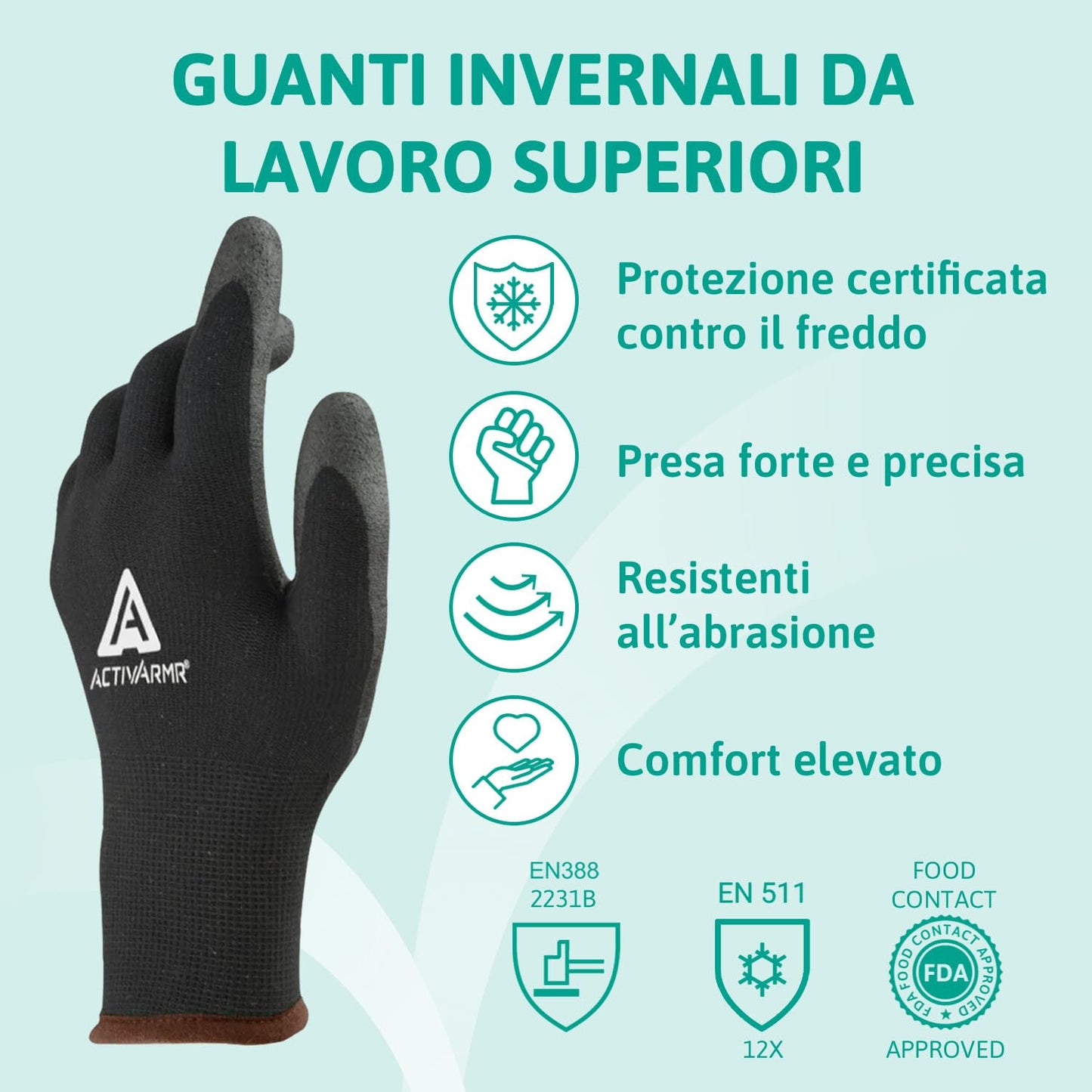 Manusi de lucru de iarna Ansell Activarmr 97-631, rezistenta termica