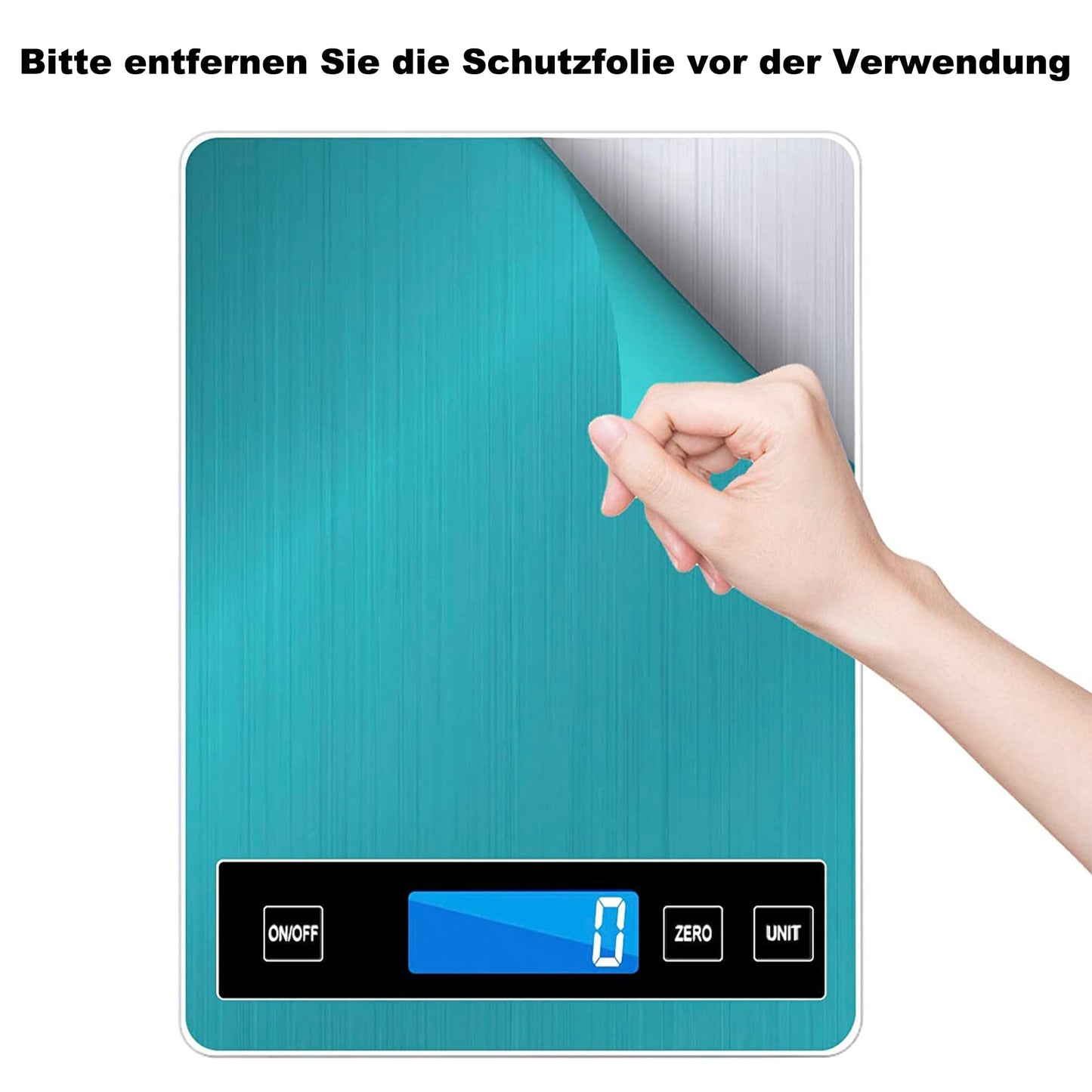 Cantar digital de bucatarie 15 kg cu ecran LCD + otel inoxidabil