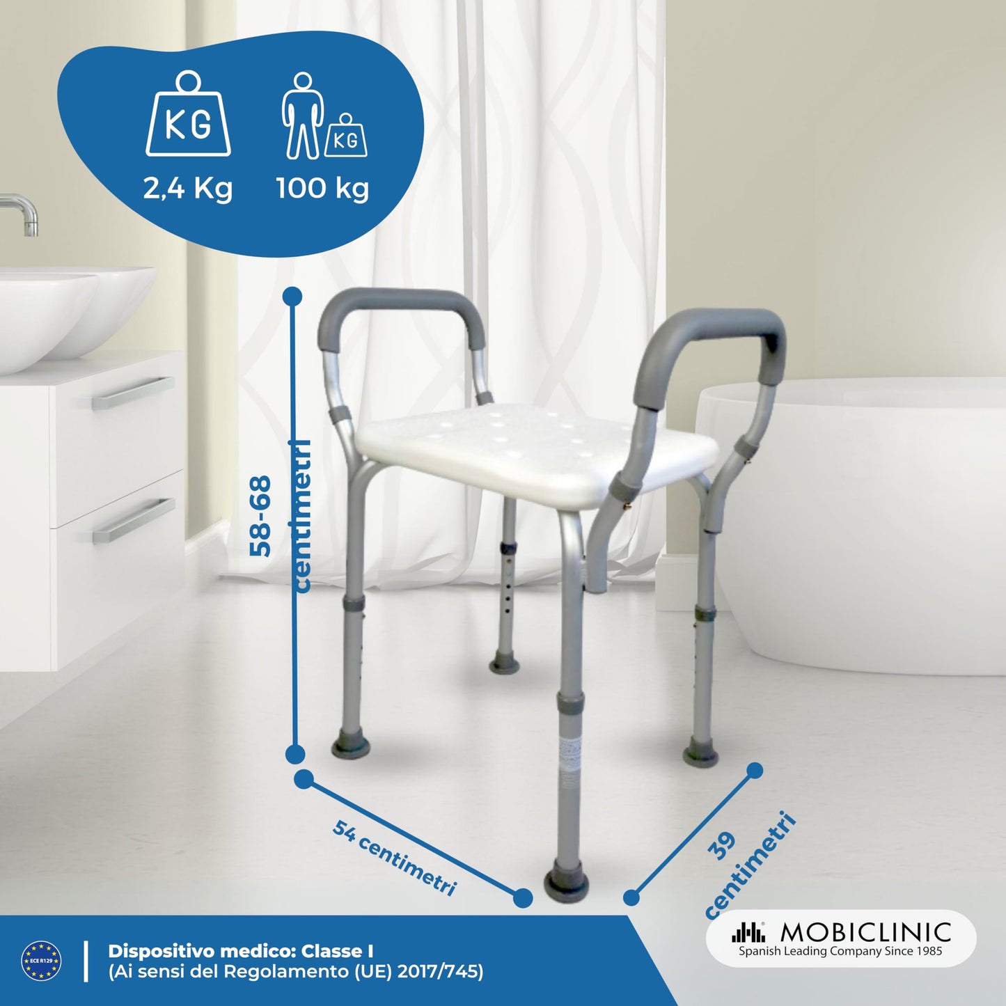 Mobiclinic, Scaun de dus, Acueducto, Marca europea