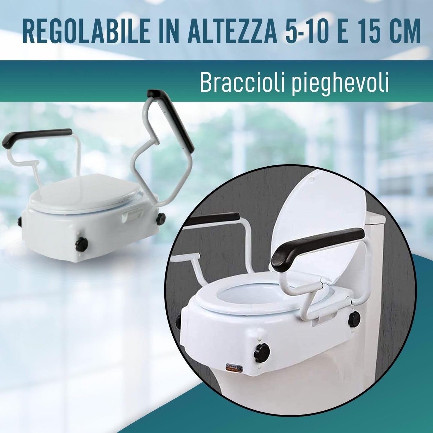inaltator pentru scaun de toaleta inclinabil OrtoP