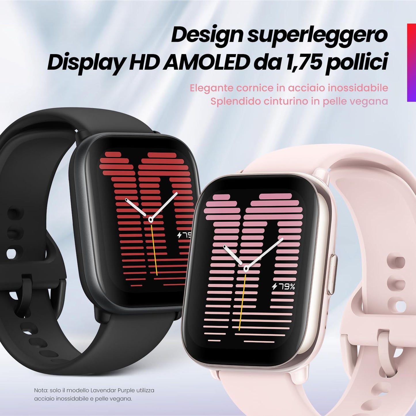 Amazfit Active, 42 mm, ceas inteligent cu GPS, Zepp Coach,