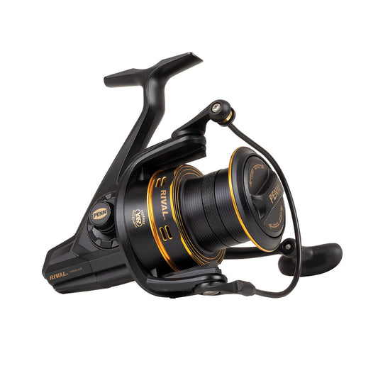 Mulineta de spinning PENN Rival Longcast Gold, pescuit maritim, usoara,