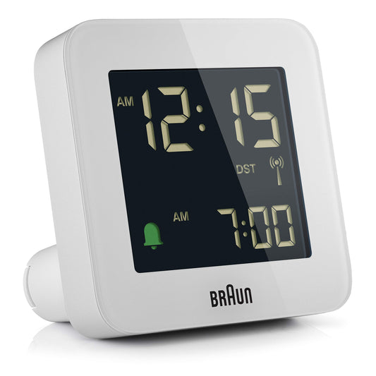 Ceas cu alarma digital controlat prin radio Braun pentru fus