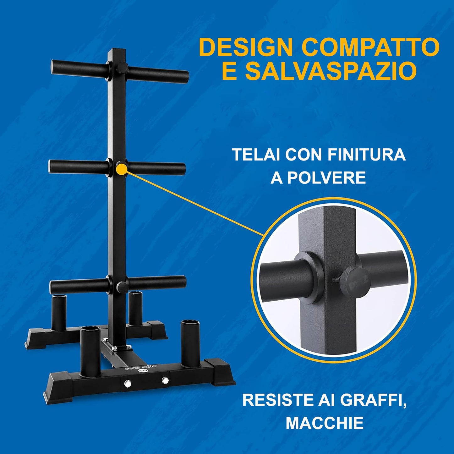 Suport de greutati SereneLife, capacitate de 367 kg, cadru rezistent