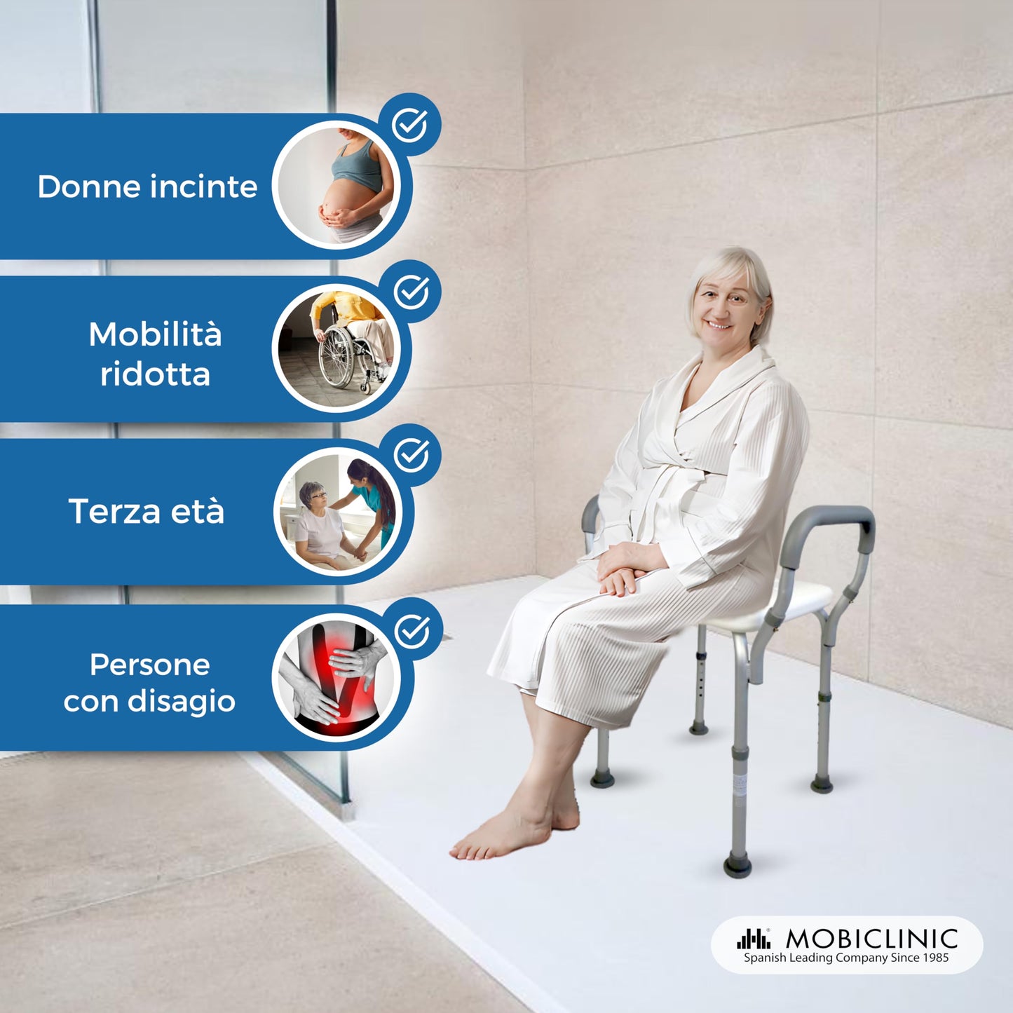 Mobiclinic, Scaun de dus, Acueducto, Marca europea