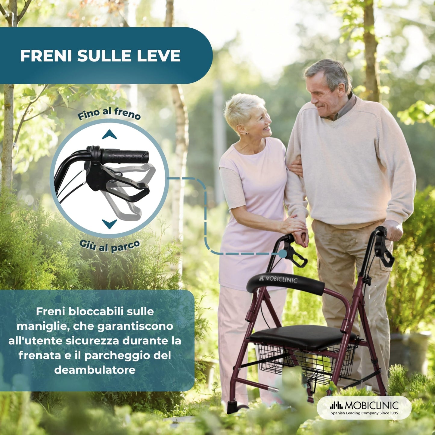 Premergator Mobiclinic® pentru batrani, Aluminiu,