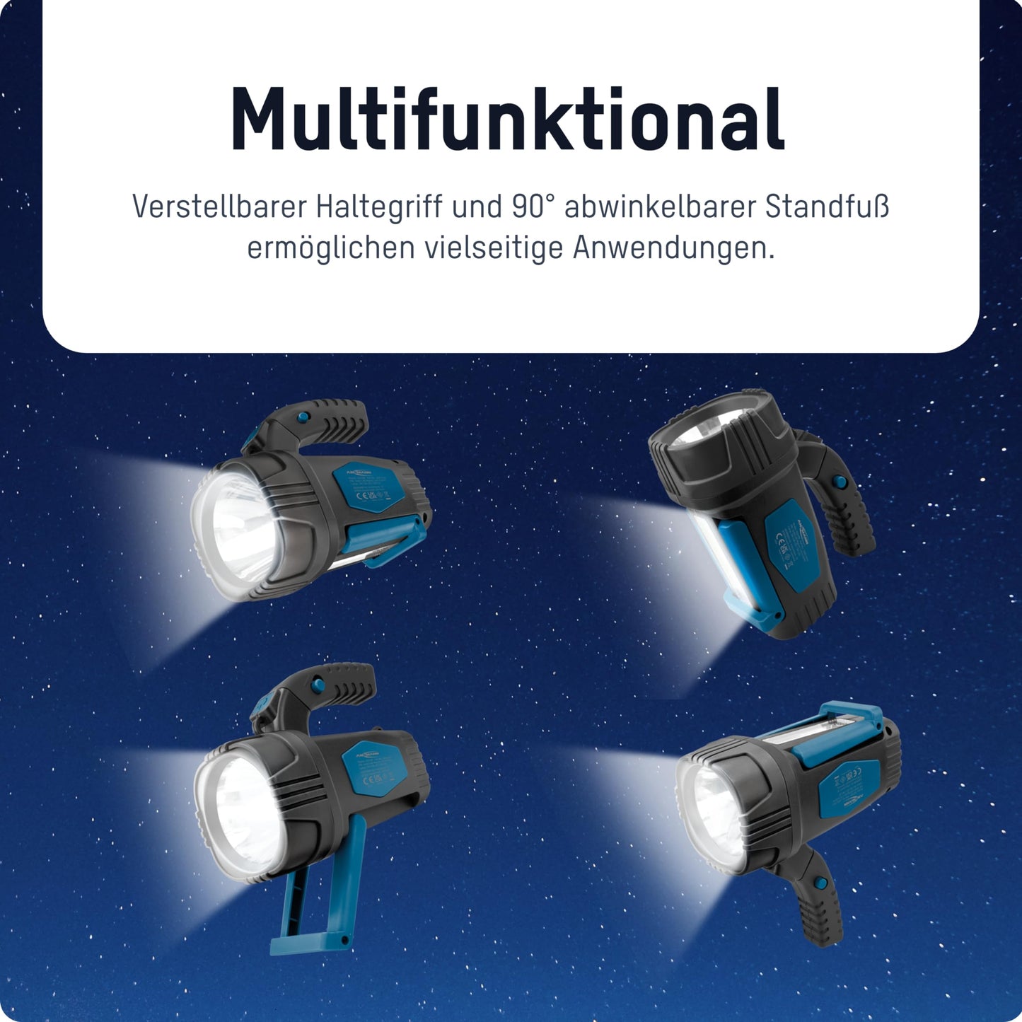 Spot LED portabil ANSMANN, super luminos si distanta fascicul lung