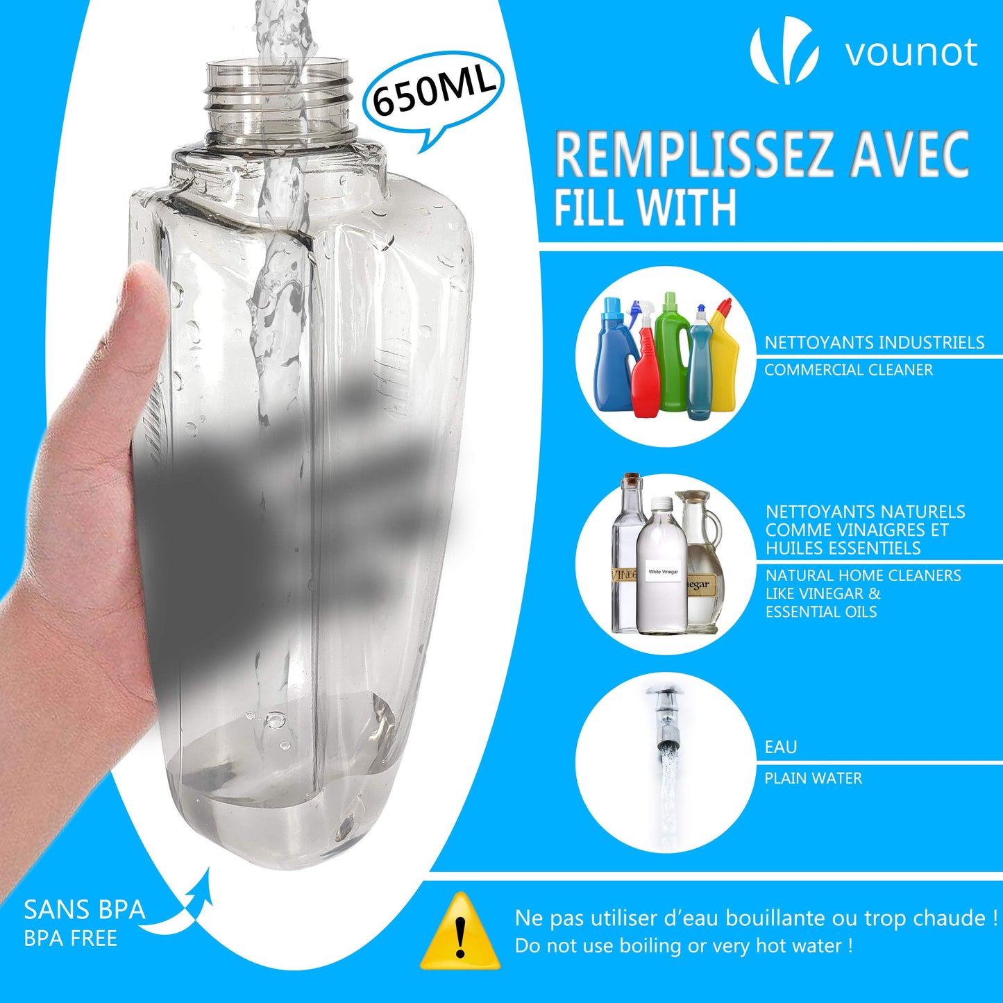 Mop pulverizator VOUNOT®, Mop pulverizator cu rezervor de apa de