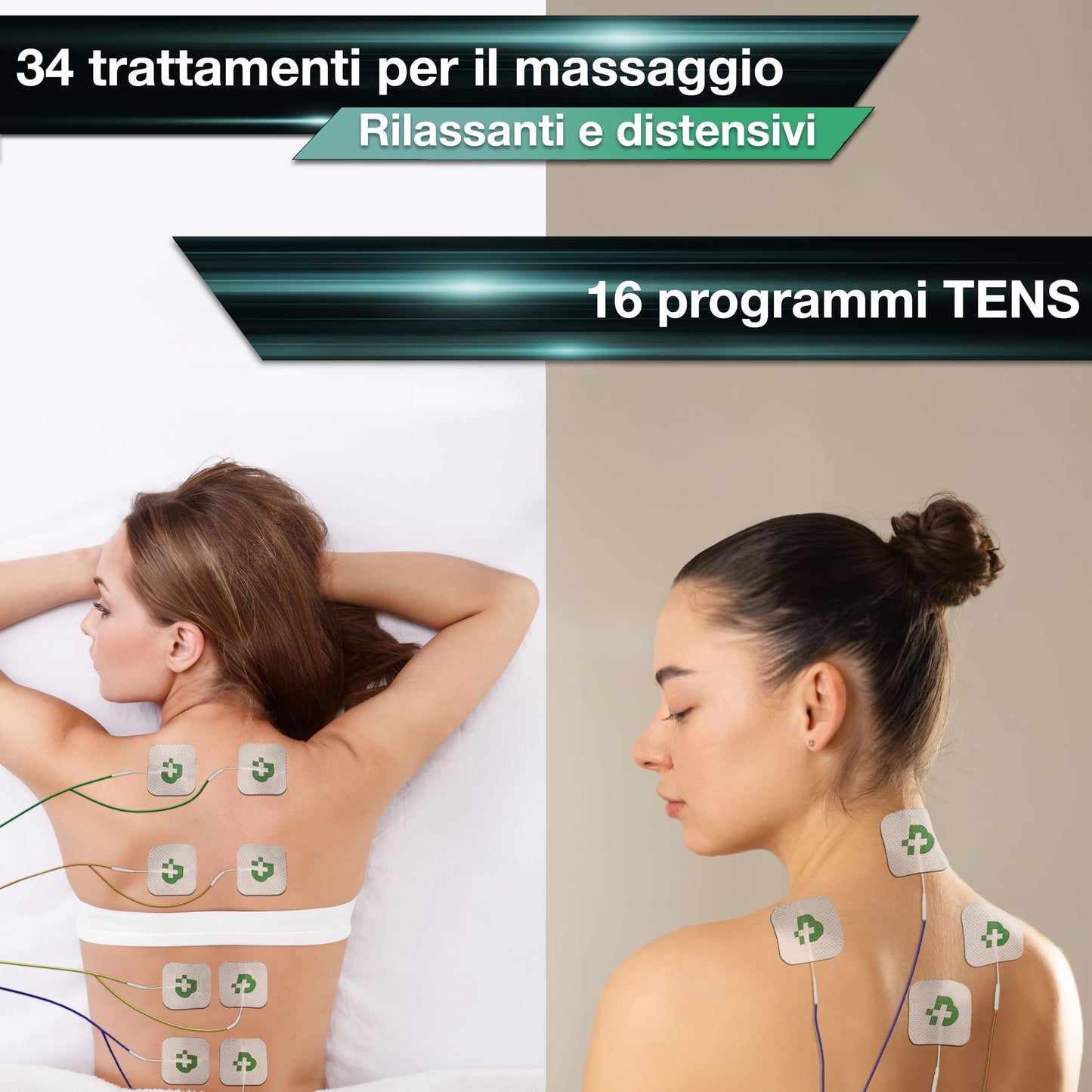TESMED Max 830: Electrostimulator muscular profesional Tens/EMS/Masaj cu stimulari secventiale,