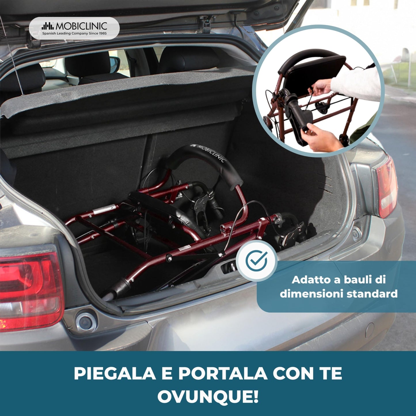 Premergator Mobiclinic® pentru batrani, Aluminiu,
