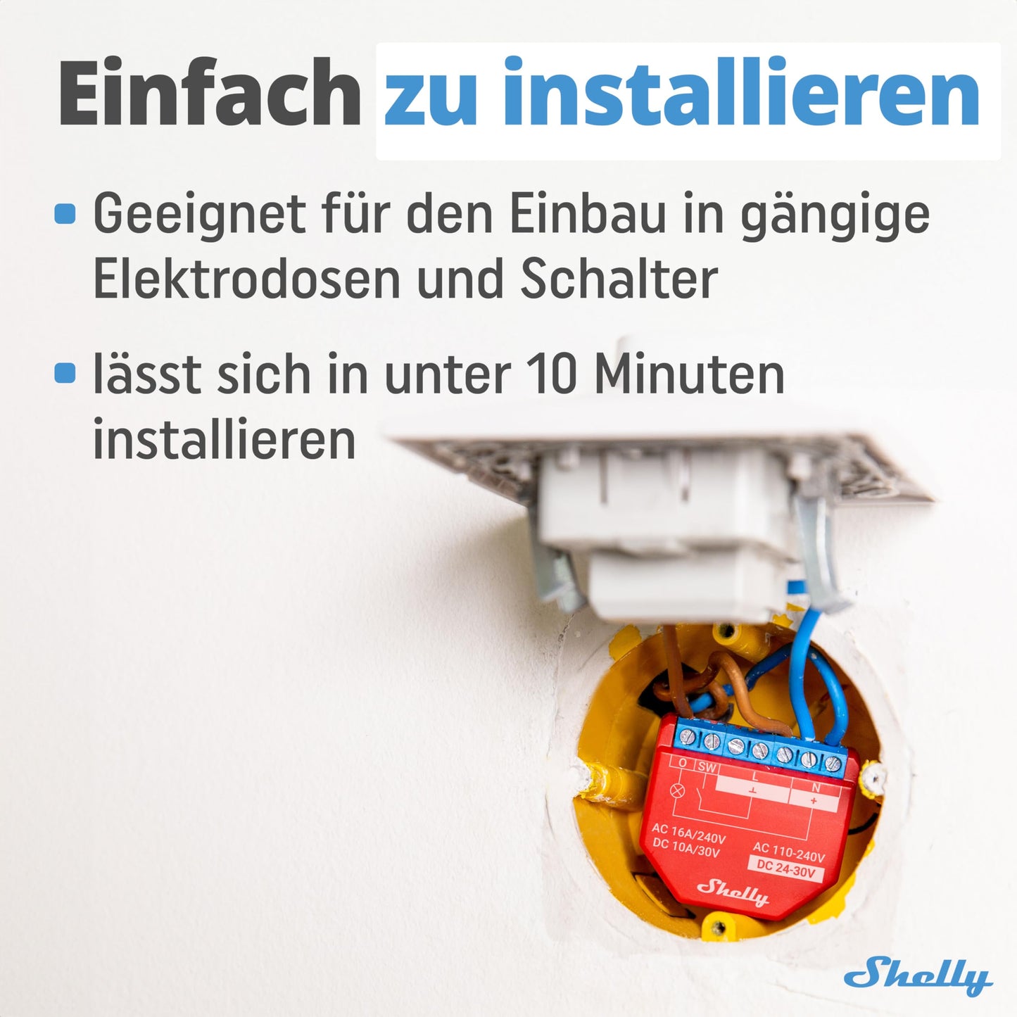 Shelly Plus 1PM | Comutator releu Wi-Fi si Bluetooth cu