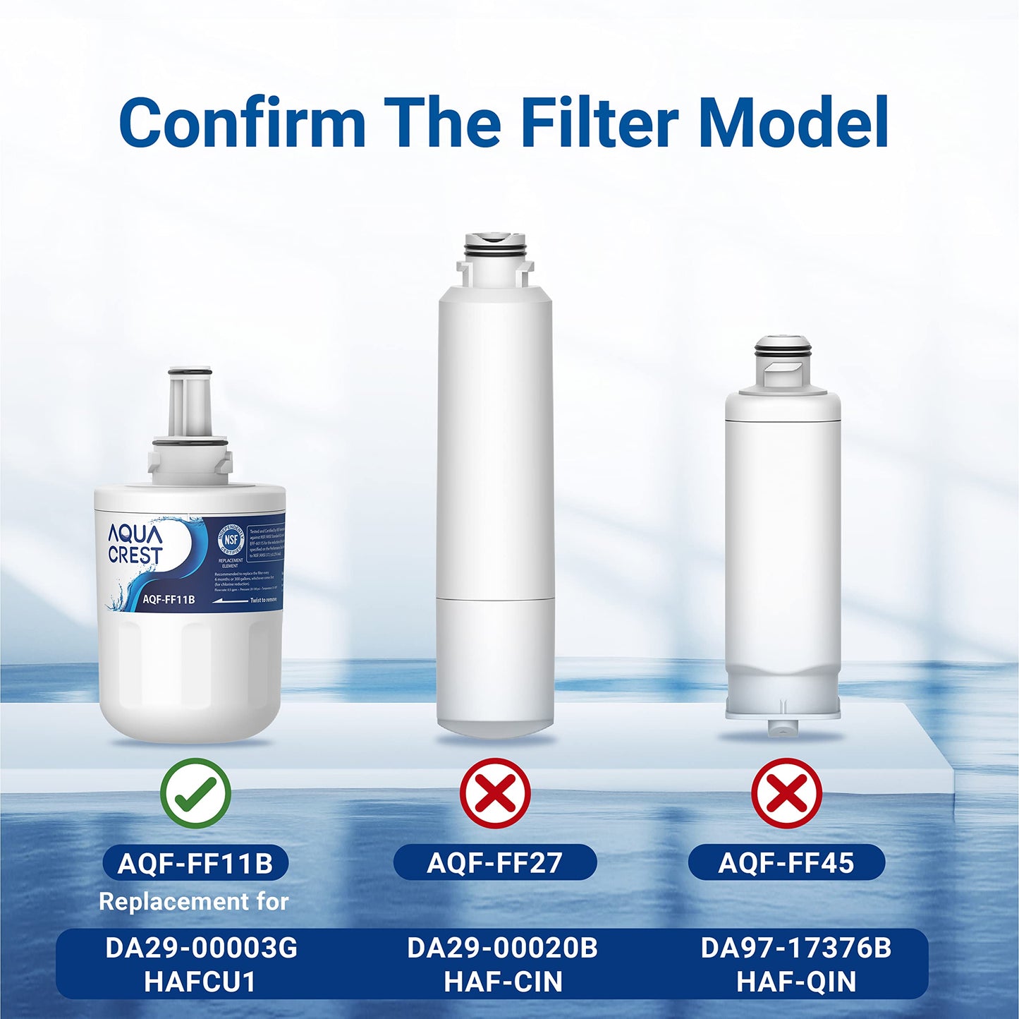 Filtru de apa AQUA CREST DA29-00003G, inlocuitor pentru Samsung® Aqua